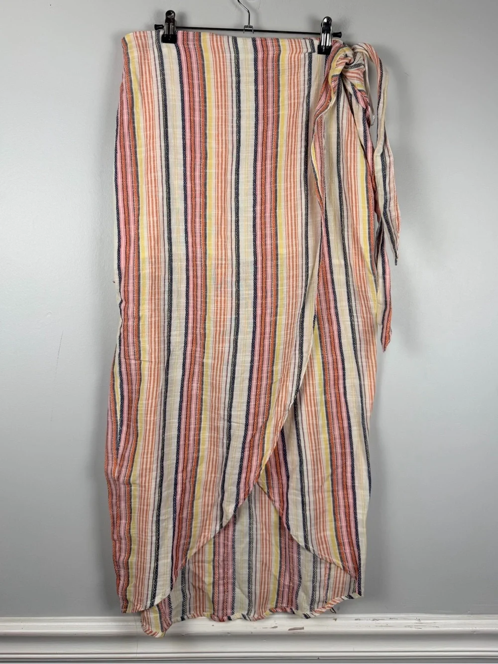 FREE PEOPLE NWT Evereve Aubrey Wrap Sarong Midi Skirt size 10